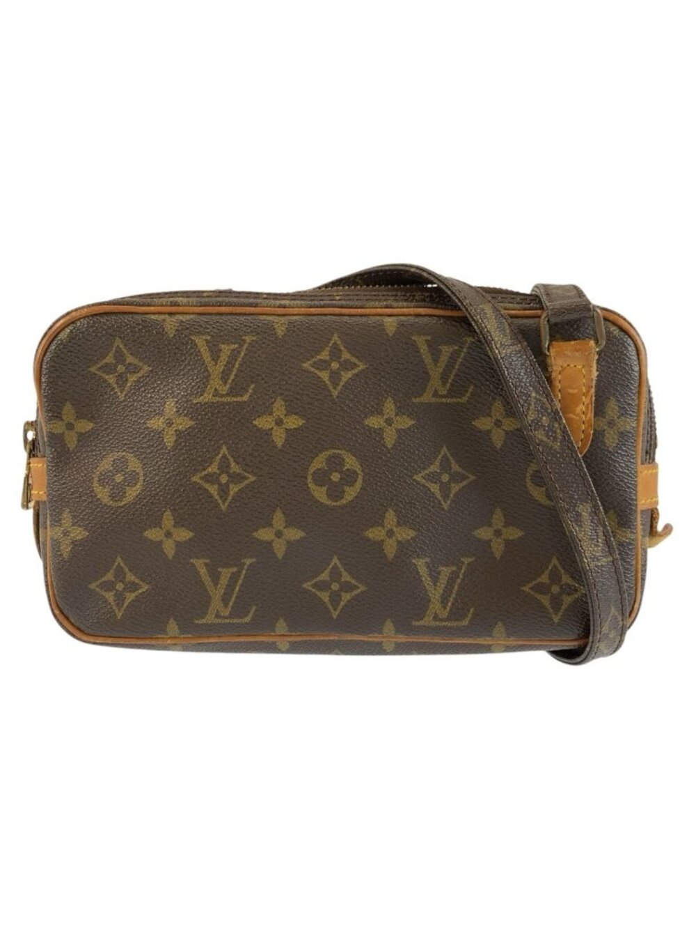 Louis Vuitton Monogram Marly Bandouliere Brown Shoulder Bag Pochette
